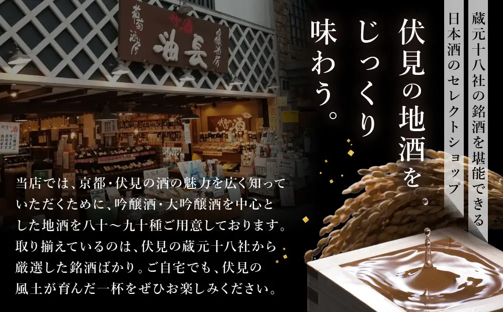 【吟醸酒房 油長】京都酵母「京の恋」「京の琴」「京の華」3本飲み比べ｜日本酒 純米吟醸 人気セット