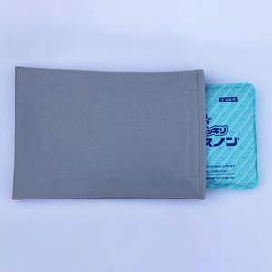 発熱時や夏場の睡眠に【アイスまくらカバー　Ｅ寝！】-3層構造タイプ- 　【カラー：ホワイト】