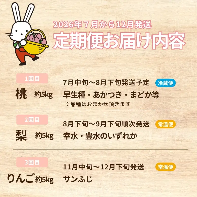 No.2369 【2026年発送 先行予約】フルーツ３種定期便