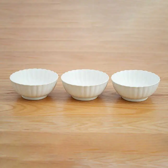 【波佐見焼】花しのぎ 小鉢 （白） 3点セット 食器 皿 【団陶器】 [PB104] 波佐見焼