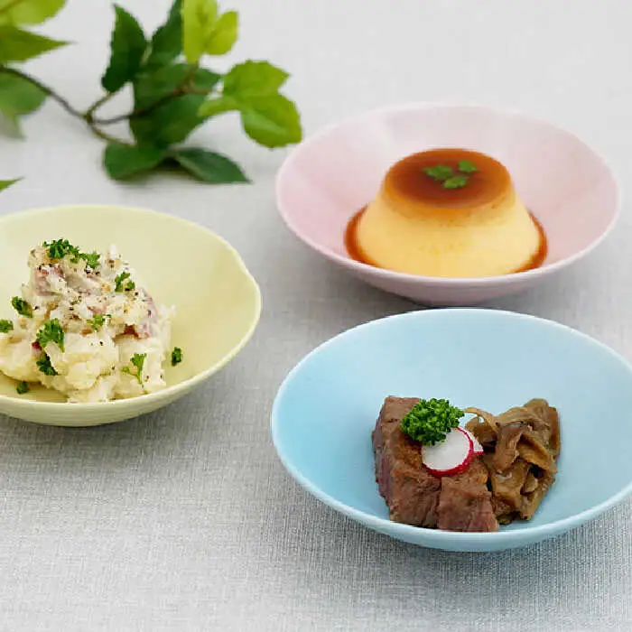 【波佐見焼】アイシー ボウル 小 （イエロー・ブルー・ピンク） 3点セット 食器 皿 【団陶器】 [PB109] 波佐見焼
