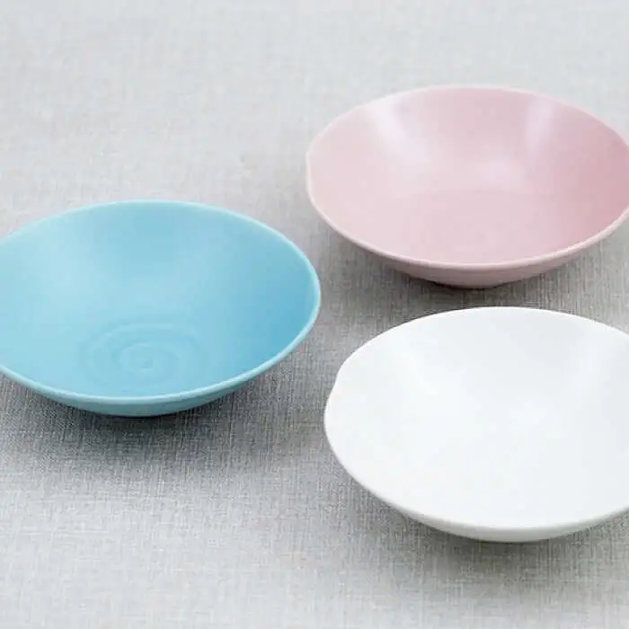 【波佐見焼】アイシー ボウル 小 （ホワイト・ピンク・ブルー） 3点セット 食器 皿 【団陶器】 [PB110] 波佐見焼