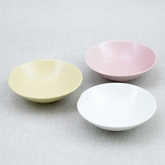 【波佐見焼】アイシー ボウル 小 （ホワイト・イエロー・ピンク） 3点セット 食器 皿 【団陶器】 [PB111] 波佐見焼