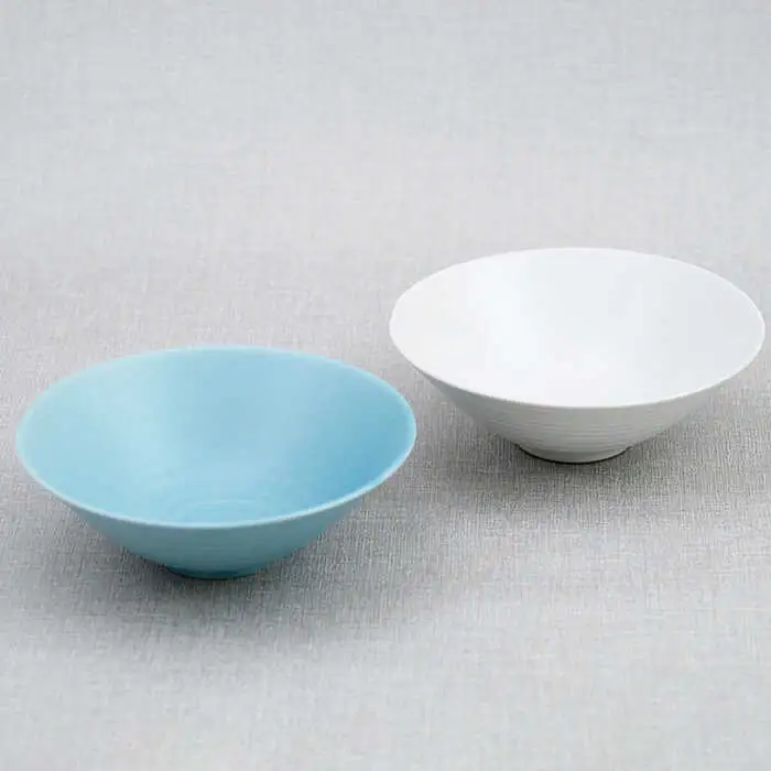 【波佐見焼】アイシー ボウル 大 （ブルー・ホワイト） ペアセット 食器 皿 【団陶器】 [PB113] 波佐見焼