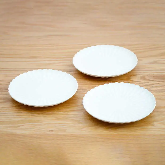 【波佐見焼】花しのぎ 和皿 小皿 （白） 3点セット 食器 皿 【団陶器】 [PB93] 波佐見焼