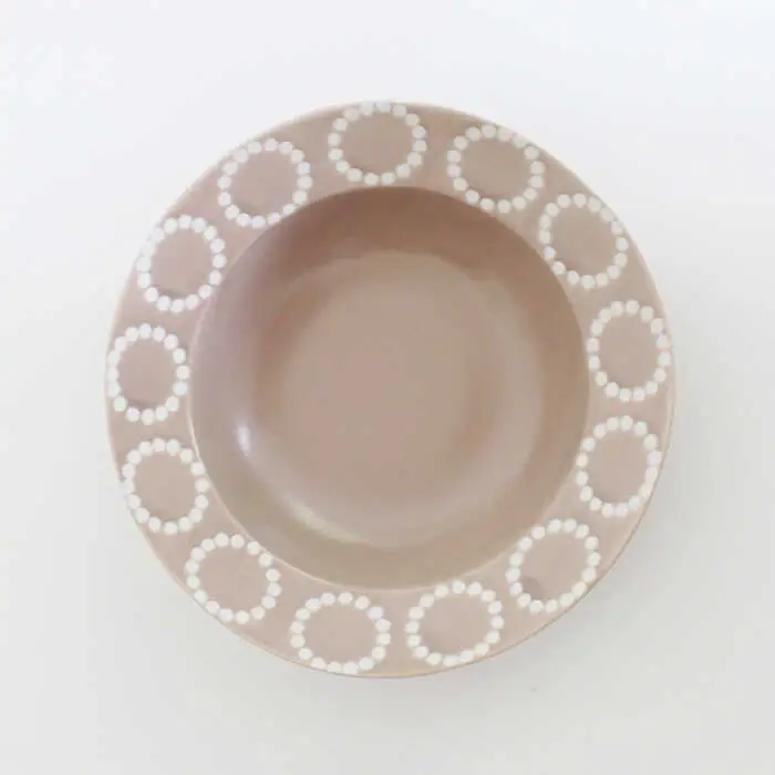 【波佐見焼】サークルリング カフェオレ・桜シフォン ボウル 中 2点セット 食器 皿 【陶芸ゆたか】 [VA104]  波佐見焼