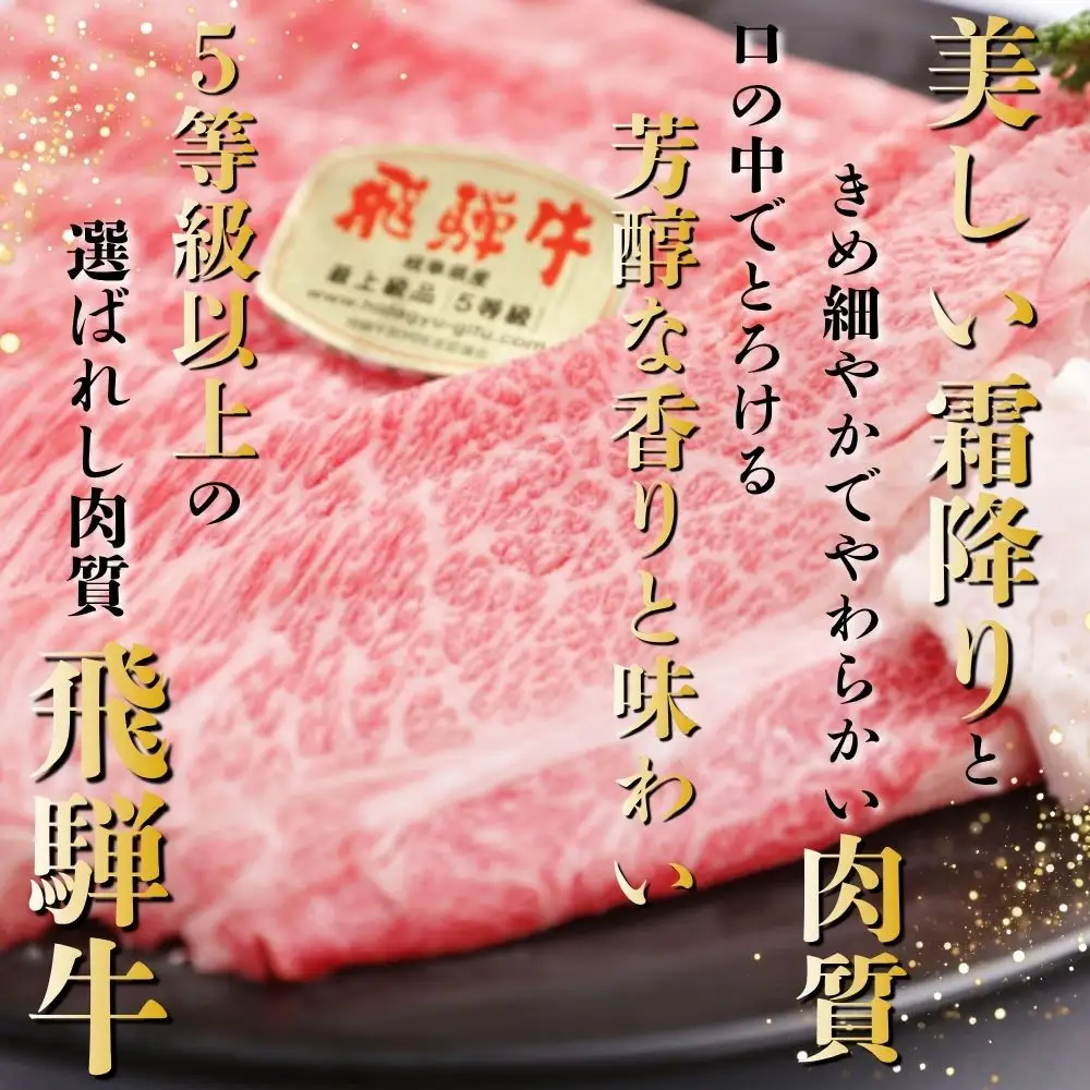 約1200g肩ロース肉すき焼き　氷温（R）熟成　飛騨牛A5等級 プロトン凍結 [No.531]