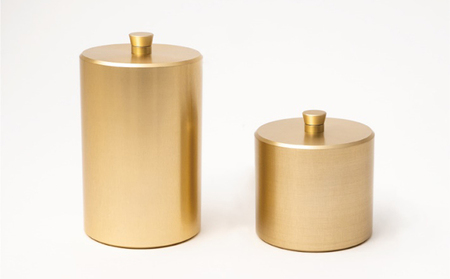 茶筒 キャニスター canister-S 金 日本製 茶筒