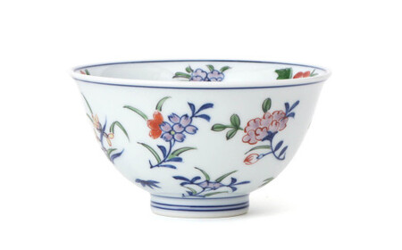 源右衛門窯 染錦小花散し 器 食器 お茶碗 飯碗 ごはん 茶碗 小鉢 小花 有田焼 お茶碗 手描き お茶碗 伝統 お茶碗 工芸 お茶碗 ad003