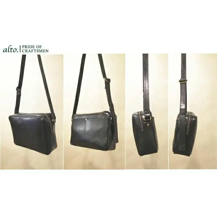 【alto.】BOX型ショルダーバッグ　AMSB-1151（ブラック）