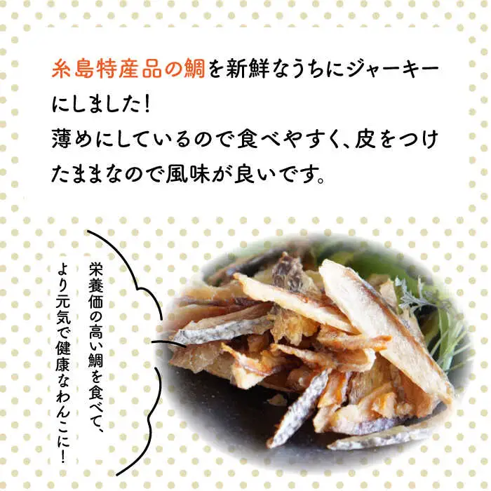 【糸島特産品使用】 無添加 そのまま 鯛さん 3袋  糸島市 / 株式会社コバヤシ【coco.kina】 犬 おやつ ドッグフード [ASL002]
