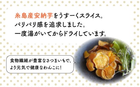 【糸島産安納芋使用】 パリパリ おいもさん  3袋  糸島市 / 株式会社コバヤシ【coco.kina】 犬 おやつ ドッグフード [ASL004]