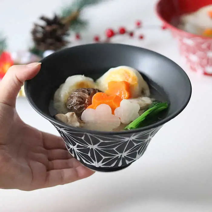 【波佐見焼】ホワイトライン麻 ミニ丼 どんぶり マットブラック 食器 皿 【翔芳窯】 [FE163] 波佐見焼 食器