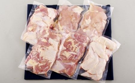 【全6回定期便】ながさき福とり 鶏肉4部位 (もも・むね・手羽先・手羽元) バラエティセット 各回2.6kg 総計15.6kg【長崎福鳥】