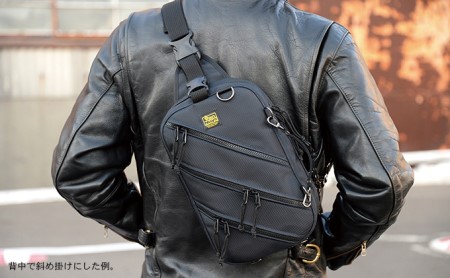 大人のワンショルダー／5way仕様　バンナイズ バリスティック ナイロン コーデュラ ナイロン ブラック 斜め掛け 耐久性 背中 ファッション カバン バッグ  ワインレッド