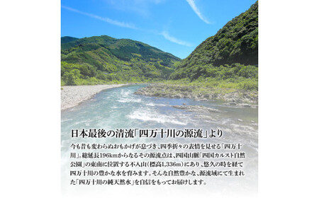 《定期便》 四万十の純天然水 (2L×6本)×2ケース 12回コース 