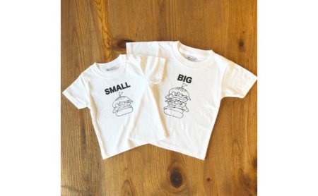 Tシャツセット ハンバーガーSMALL×BIG Tシャツセット【2枚組】 100cm×110cm