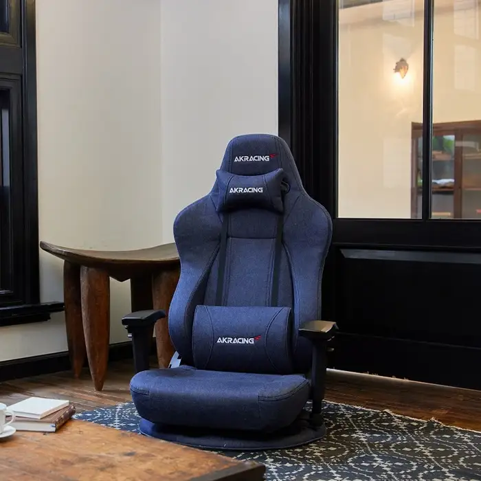 AKRacing Gyokuza Denim（ヘッドレスト・ランバーサポート付き）エーケーレーシング ゲーミングチェア