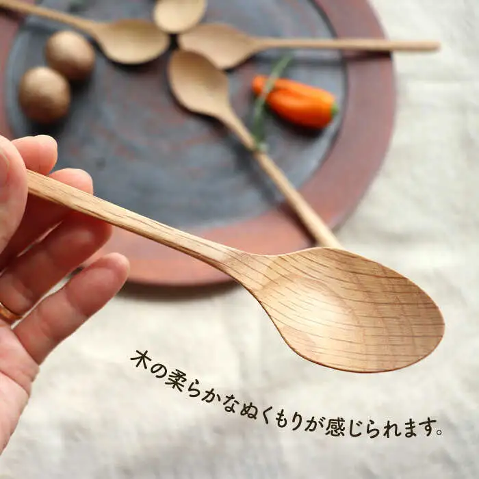 【ホワイトオーク】ディナースプーン5本セット 糸島市 / 家具工房 橙 [AZF006]