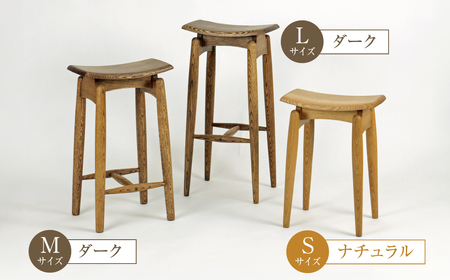飛騨の職人が製作 組木加工 スツール Mサイズ（ナチュラル）飛騨の家具 北々工房