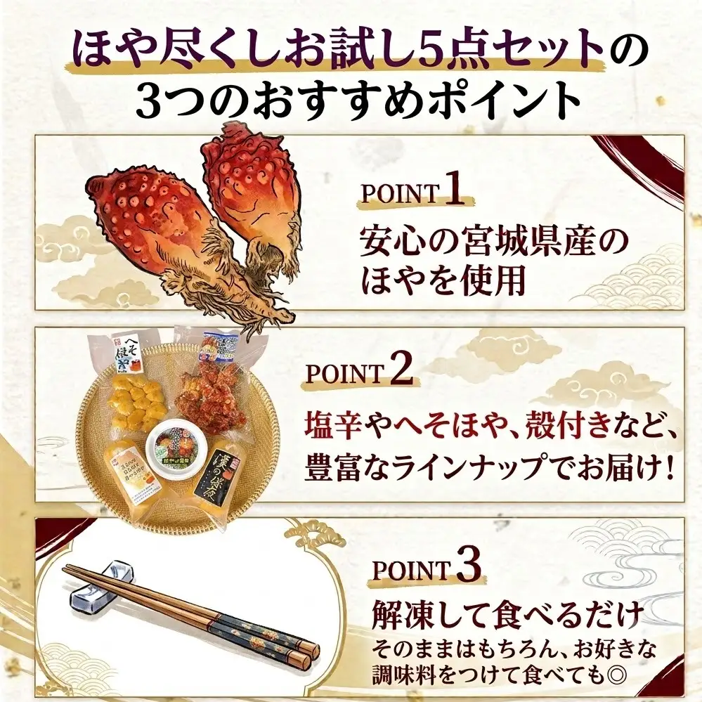 ホヤ 宮城県産 ほや尽くしお試し5点セット 食べ比べ ほや塩辛 蒸しホヤ 刺身 ほや むき身 農産品厚 HOYA 海鞘 おつまみ 魚介 海鮮 珍味 へそほや 刺身ほや 蒸しほや 詰め合わせ 海の パイナップル 酒の肴 おつまみ 日本酒 ビール おまけ付 宮城県 石巻市