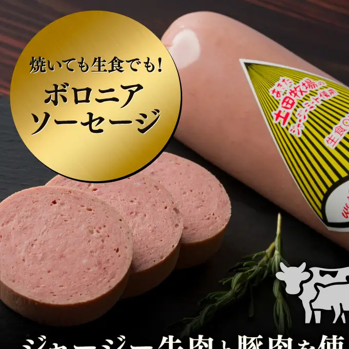 ボロニアソーセージ 土田牧場 ジャージーミート 生食OK ボロニアソーセージ【500g×1本】【冷蔵】