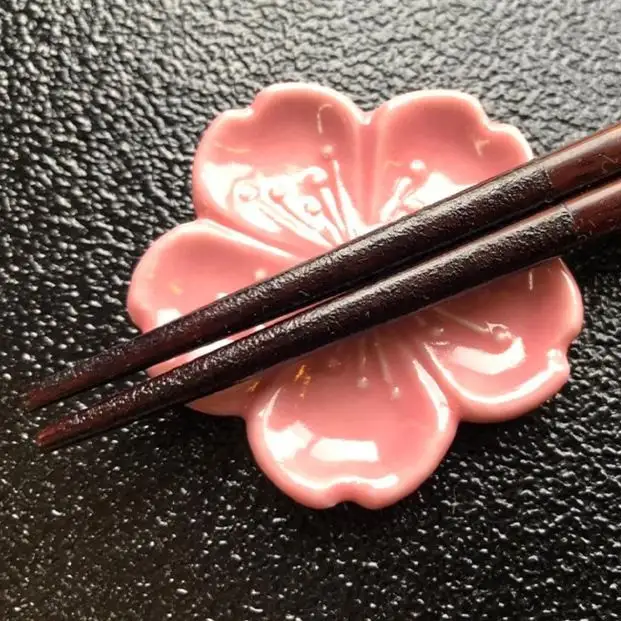 【藤田蝋色工芸】桜嵐坊お箸と箸置きセット（茶色）１膳