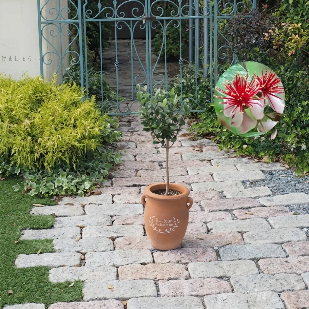 フェイジョア 鉢植え （つぼ型鉢） 植物 フェイジョア