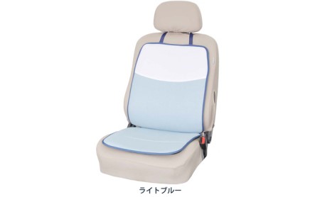 エアーフォームNEO　背もたれ付きクッション　ライトブルー　カー用品　高反発 車用品 内装 アクセサリー 20mm 中材 程よいクッション性 通気性 体圧分散 ロングドライブ 最適 ズレ防止 ほとんどの車 取付可 丸洗い可 