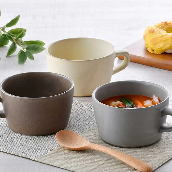【波佐見焼】窯変 スープマグカップ マグカップ 3色セット 食器 皿 【ROXY・HASAMI】 [SB156]  波佐見焼