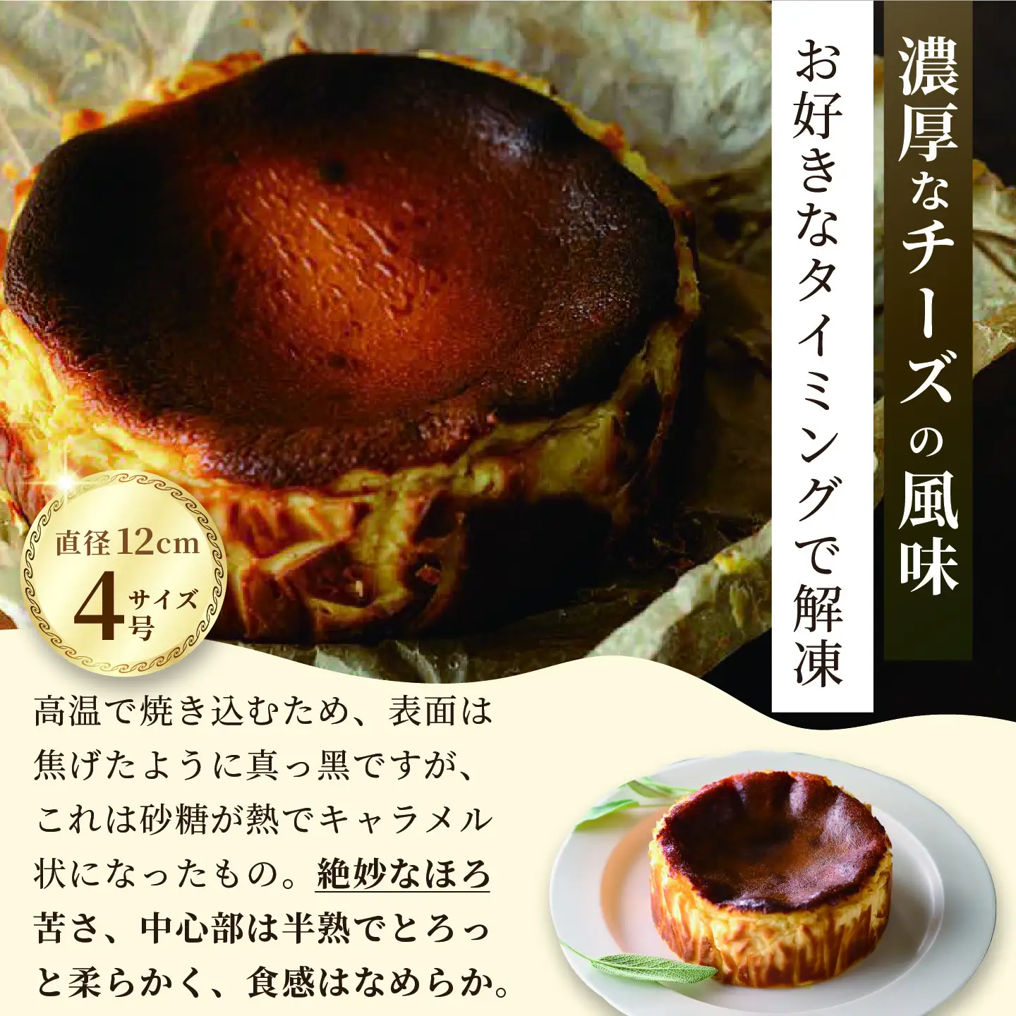 ショコラのバスクチーズケーキ：B100-003