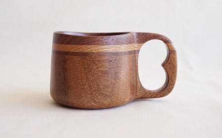 wooden 木製 マイ マグカップ (K) ククサ【木の工房あんくるうっど】[NC07] 
