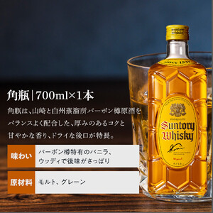 サントリー ウイスキー 飲み比べ 人気 4種 4本セット（角瓶 / トリス