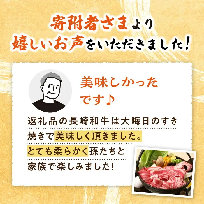 長崎和牛 すき焼き ロース 約500g＜大西海ファーム＞ [CEK134] すき焼き