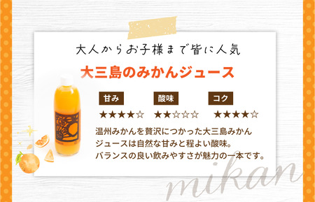 ホリ田ヤ 島みかんジュース 500ｍl×6本セット【VB00310】