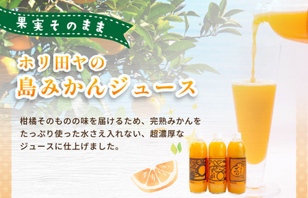 ホリ田ヤ飲み比べ島ミカンジュース3種類500ml×12本セット [VC00690]