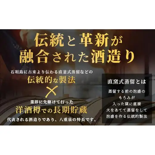 琉球泡盛　八重泉酒造720mlアラカルトセット グラス付 YS-17