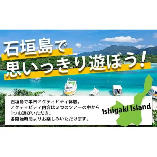 石垣島の自然を満喫！石垣島半日アクティビティ (利用券 1名様分) NS-1