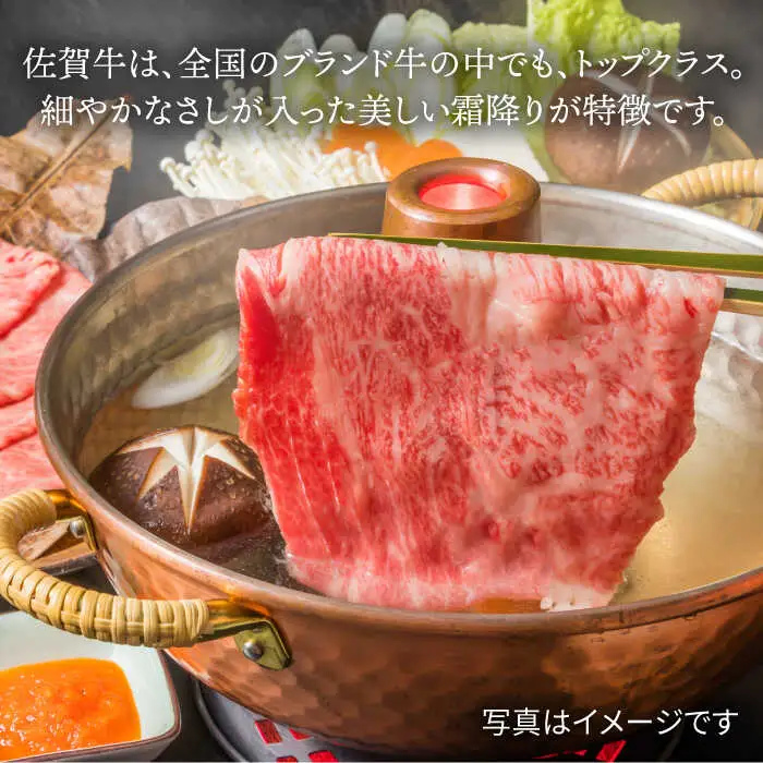【全12回定期便】佐賀牛 しゃぶしゃぶ用肩ロース 500g 黒毛和牛[FAY099]