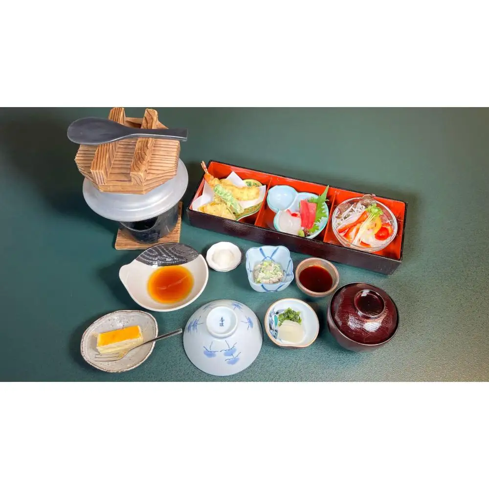 花山温泉薬師の湯ペア食事付入浴券（海鮮釜飯御膳）
