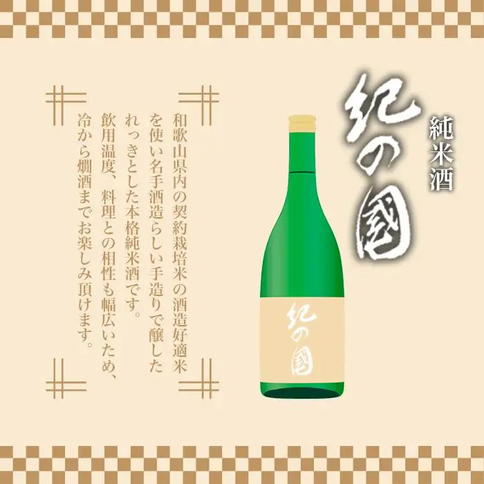 【ギフト対応】【化粧箱入り】純米酒「黒牛」「紀の国」2本セット