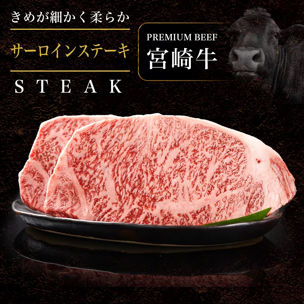 都城産宮崎牛サーロインステーキ400g＆牛スジ肉1kg〔28-4201〕_(都城市) 都城産宮崎牛 サーロインステーキ 200g×2枚 牛スジ肉（真空）500g×2袋 ギフト 贈答用