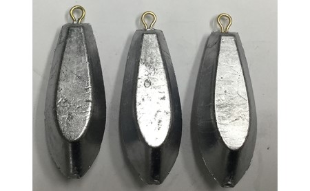 オモリ釣り具60号日本製フィッシングオモリ【15個】