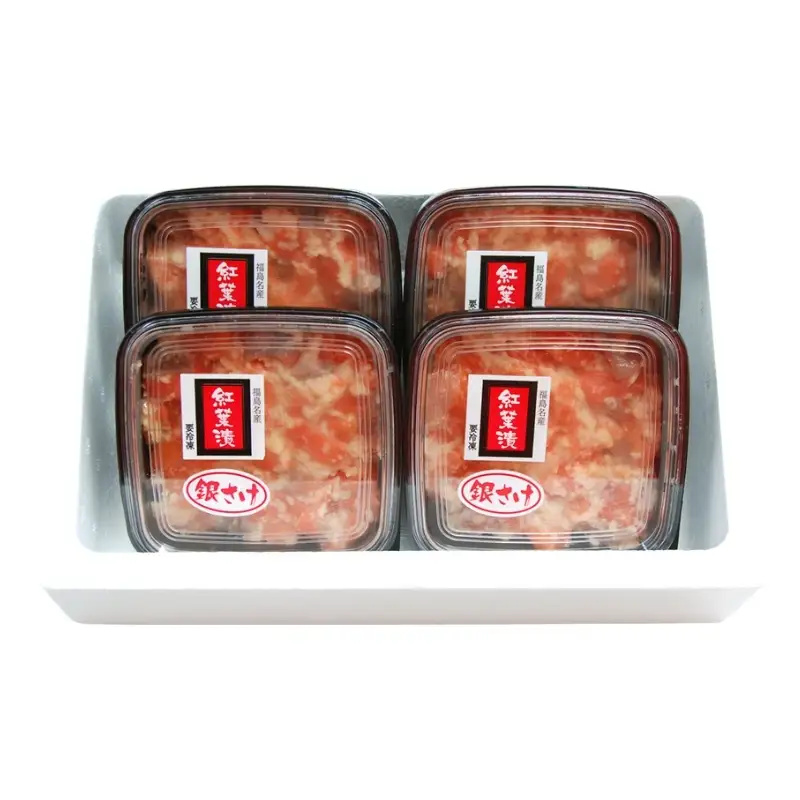 No.2196　福島名産 紅葉漬（鮭のこうじ漬け）140ｇ×４個
