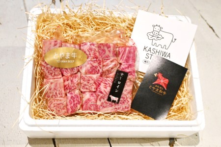 牛肉 ステーキ サーロイン サイコロステーキ とやま牛 300g 冷凍