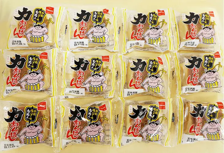 オリオンベーカリー 力あんぱん 粒餡塩バター味 １２個入【1453】
