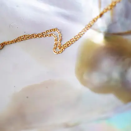 琵琶パール一粒ネックレス アクセサリー ファッション小物 雑貨 