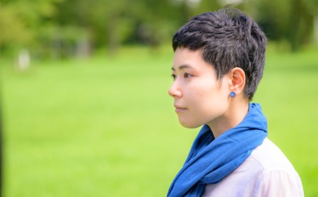 【山福限定】tsuchi/ピアス（大）（青） F3S-1540