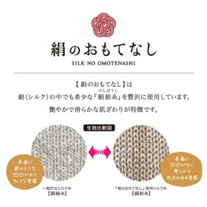 絹のおもてなし 肌側シルク ハンドウォーマー （ベージュ＆グレー） ／ 高級シルク レディース 婦人 美肌ケア ハンドケア 美容 保湿 肌に優しい【mika018A】