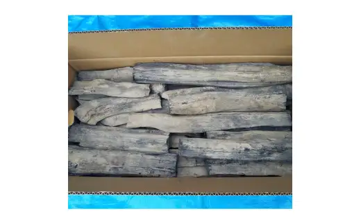 紀州備長炭 馬目中半丸 15kg / 備長炭 アウトドア バーベキュー BBQ キャンプ 燃料 由良町 和歌山【ybin002】